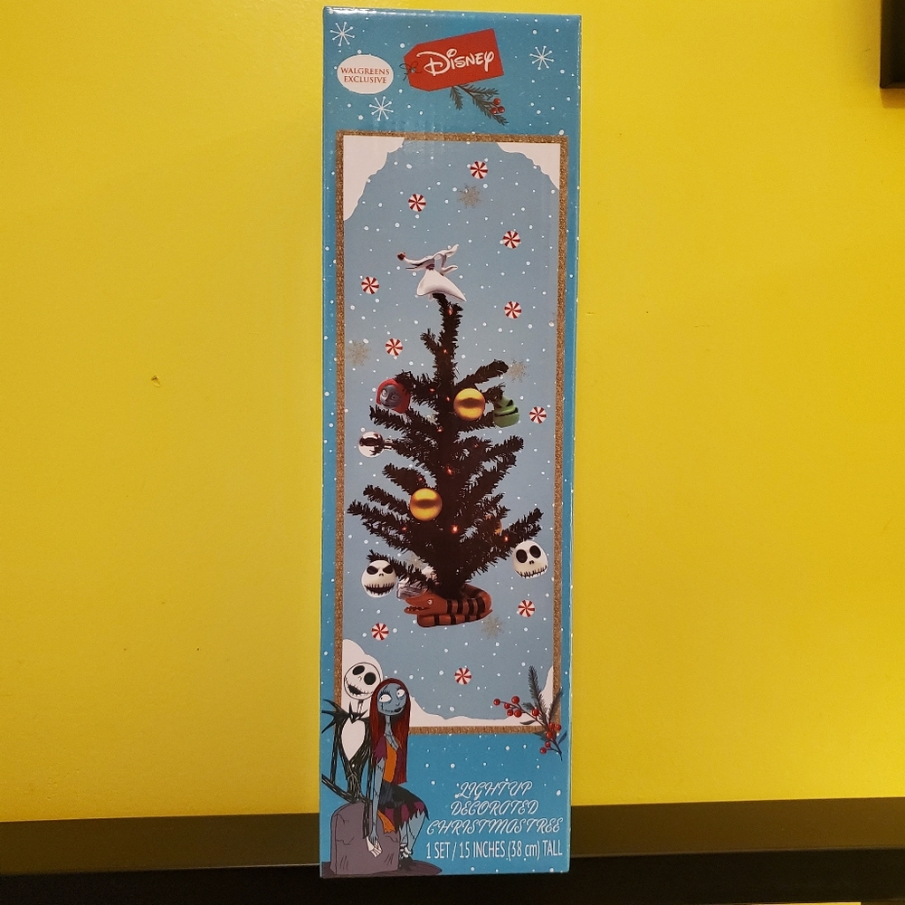 The Nightmare Before Christmas 15" Light-Up Decorated Christmas Tree 2021 NIB
